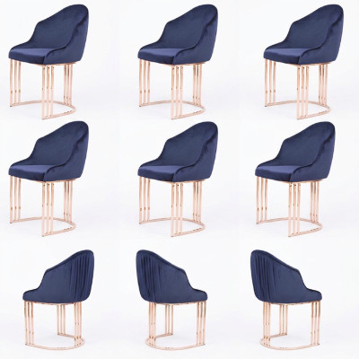 Stoelen Set Groep Stoelen Garnituur 6x Groep Fauteuils Stoel Bekleding Hotel Textiel