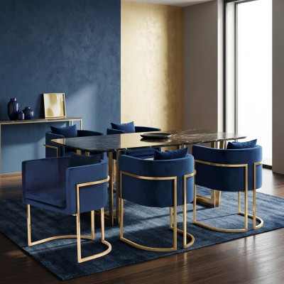 Stoel 4x Beklede Stoel TV Lounge Club Setel Fauteuil Eten