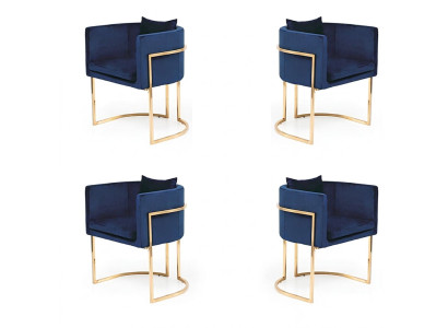 Stoel 4x Beklede Stoel TV Lounge Club Setel Fauteuil Eten