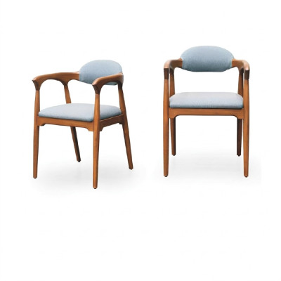 Designerstoelset eetkamer leunen gestoffeerde zitstoelen set compleet