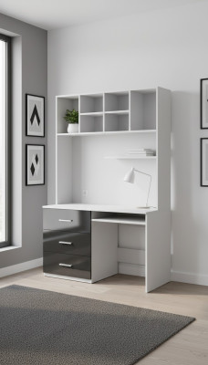 Schrijfzwarte tafel voor kantoor kinderkamer jeugdkamer tafels Nieuw hoogglans