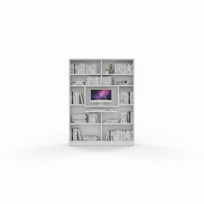 Hoekkast boekenplank boekenkast kast hout voor kinderkamer tienerkamer wit