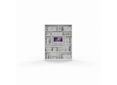 Hoekkast boekenplank boekenkast kast hout voor kinderkamer tienerkamer wit