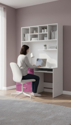 Schrijftafel hoogglans paarse tafel kantoor kinderkamer tienerkamer tafels nieuw