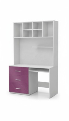 Schrijftafel hoogglans paarse tafel kantoor kinderkamer tienerkamer tafels nieuw