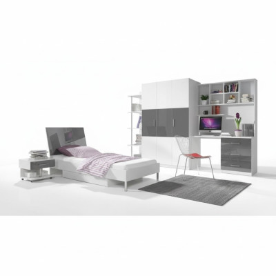Slaapkamer Modern Kast Bed Nachtkastje Tafel 5-delig Jeugd Kinderen