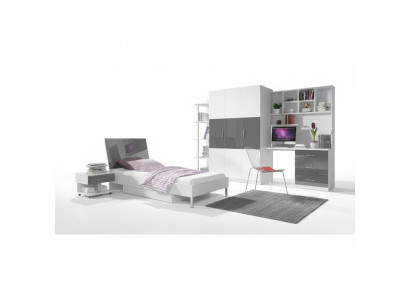 Slaapkamer Modern Kast Bed Nachtkastje Tafel 5-delig Jeugd Kinderen