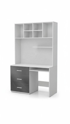 Bureau hoogglans grijs tafel kantoor kinderkamer slaapkamer tafels nieuw.