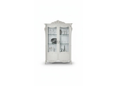Vitrine Wit Glazen Kast Design Klassieke Kast Luxe Houten Meubels Vitrines Nieuw