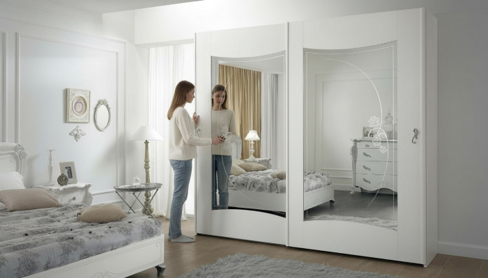 Kledingkast Wit Luxe Meubilair Italiaanse Inrichting Slaapkamer Kast