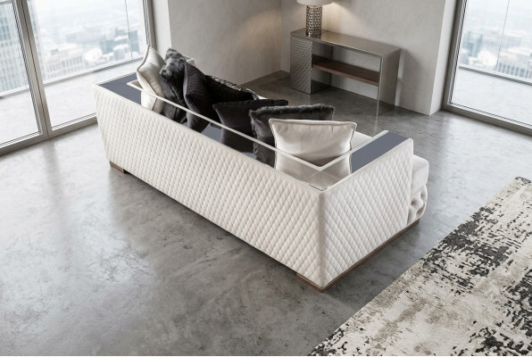 Bankstel 3-zitter Wit Luxe Woonkamer Klassieke Italiaanse Stijl