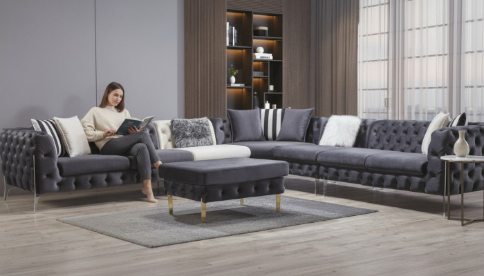 Bank hoekbank bank bekleding hoekbanken banken Chesterfield meubels