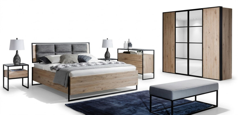 Loft dressoir Bruin hout Meubel Design Sideboard 120cm Dressoir Kast