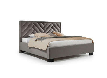 Bekleding bed meubels slaapkamerbedden taupe bruin 200x200cm fluweel