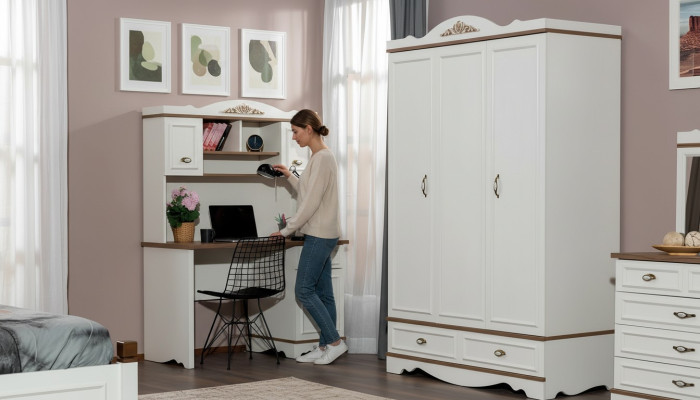 Bureau Wit Kinderkamer Tienerkamer Luxe Ontwerp Tafels Modern Nieuw