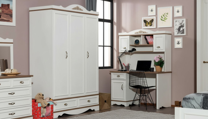 Kledingkast Luxe Klassieke Kast Meubels Hout Slaapkamer Kasten Wit