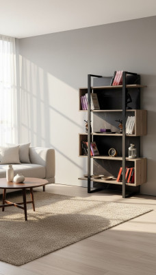 Boekenkast modern hout kinderkamer bruin kast meubelontwerp slaapkamer nieuw