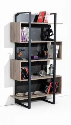 Boekenkast modern hout kinderkamer bruin kast meubelontwerp slaapkamer nieuw
