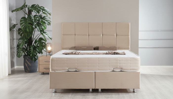 Luxe boxspring bed dubbele bedden slaapkamermeubels 120x200cm.