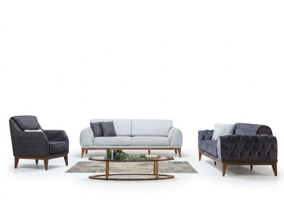 Moderne bankstel ontwerper driezitter fauteuil luxe 3-zits fauteuil