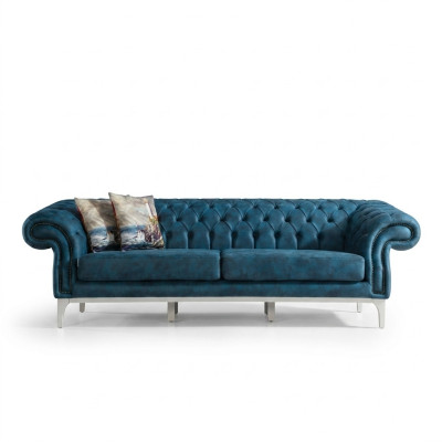 3-zits gestoffeerde banken Woonkamerbanken Modern Stijl Designer Meubels Bank