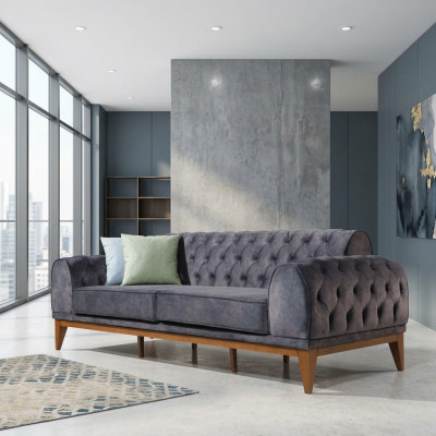 Bank 3-zits banken Textiel Design Bank Nieuw Driepersoonsbank Nieuw