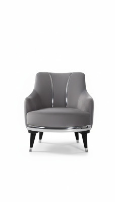 Fauteuil Eenzitterbank Woonkamer Textiel Stof Meubels Kleur Grijs