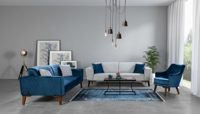 Sofaset 3+3+1 zits Complete bank fauteuil Textiel bankstellen set 3-delig
