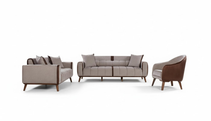 Sofa set 3+3+1 zitsbanken Bekleding Meubels Bankstellen Textielgroep