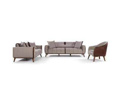 Sofa set 3+3+1 zitsbanken Bekleding Meubels Bankstellen Textielgroep