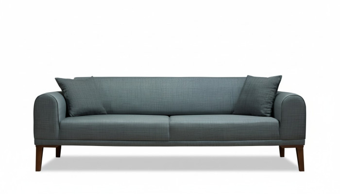 Luxe Moderne Bank 3-zits Designbank Driepersoons Beklede Houtbank