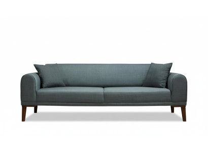 Luxe Moderne Bank 3-zits Designbank Driepersoons Beklede Houtbank