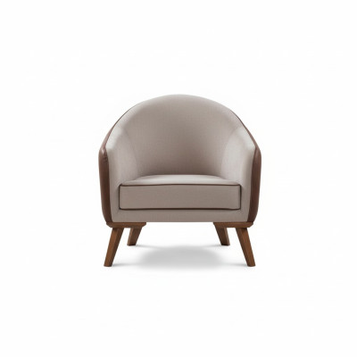 Fauteuil Eenpersoons Stof Woonkamer Lounge Design Meubels Kleur Grijs