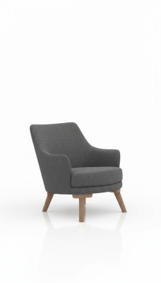 Ontwerp woonkamer fauteuil eenzitter Moderne grijze gestoffeerde meubels
