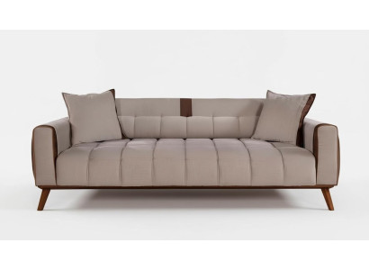 Sofa 3 zitplaatsen textiel bankstellen bank bekleding zitkussens driezitsbank