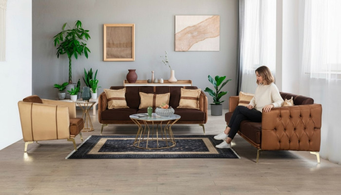 Sofagarnitur Sofa Garnitur 3+3+1 Sitzer Sessel Chesterfield Dreisitzer Bankstel Bankstel 3+3+1 Zits Bank Chesterfield Driepersoons