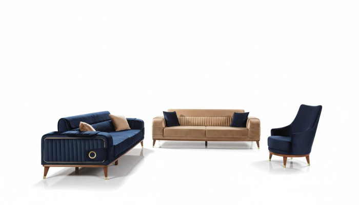 Luxe bankstel 3+3+1 zits set ontwerp bank gestoffeerde bank modern