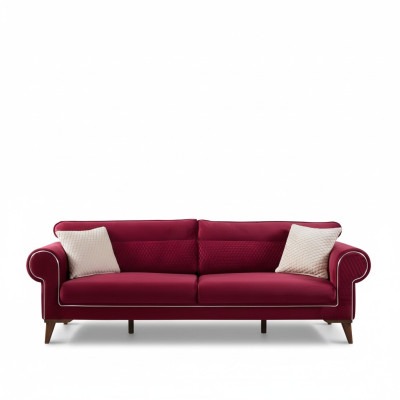 Rode bank 3 zits textiel banken bank bekleding luxe meubels Moderne driezitter
