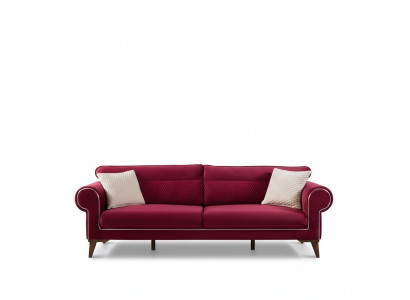 Rode bank 3 zits textiel banken bank bekleding luxe meubels Moderne driezitter