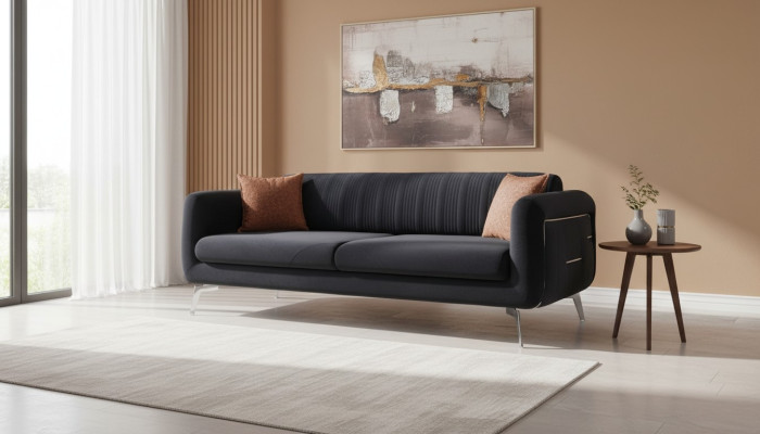 Moderne bank Driezits gestoffeerde designbank 3-zits kamer meubels
