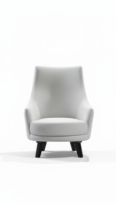 Moderne woonkamer fauteuil, éénzitter, ontwerp hout, kleur grijs, textiel.