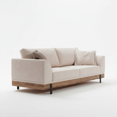 Ontwerp Bank 3-zits Gestoffeerde Bank Moderne Banken Kamermeubilair Beige