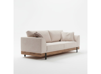 Ontwerp Bank 3-zits Gestoffeerde Bank Moderne Banken Kamermeubilair Beige