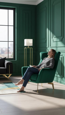 Luxe fauteuil éénpersoons Modern 1-zits gestoffeerde ontwerper textielstof