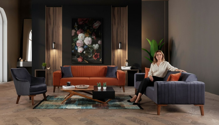 Sofaset bankstel Bankstel Banken 3+3+1 zit Stof 3-delig bankstel set Bekleding Textiel