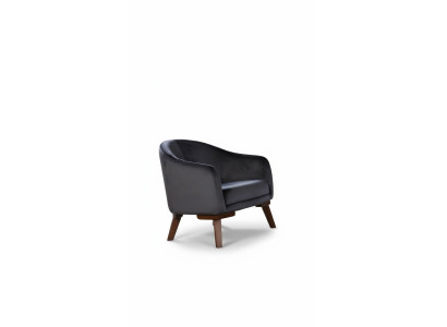 Moderne fauteuil, 1-zits designer fauteuil, gestoffeerd textielmeubel.