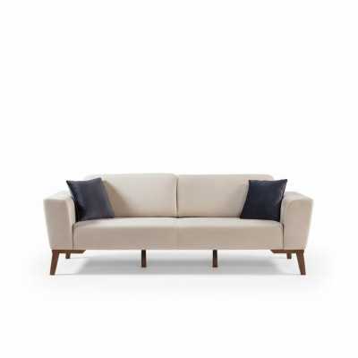 Woonkamer Bankstel Ontwerp Driezits Modern Bankstel Beige Meubels Bekleding - Woonkamer Bankstel Ontwerp Driezits Modern Bankstel Beige Meubels Bekleding