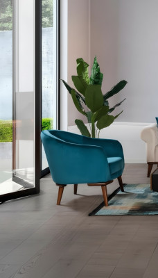 Luxe fauteuil 1-zits ontwerper fauteuil gestoffeerd textiel