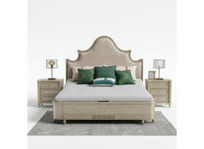 Slaapkamerontwerp Bedset Beddengoed Bedden 2x Nachtkastje 3-delig Meubel Compleet