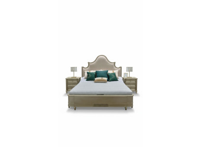 Ontwerp Dubbel Hotel Bed Slaapkamer Houten Meubels Bedbekleding Hout 180x200 Nieuw.